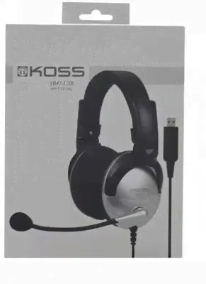 Наушники с микрофоном Koss SB45-USB черный/серебристый 2.4м мониторные оголовье (15116464)-0