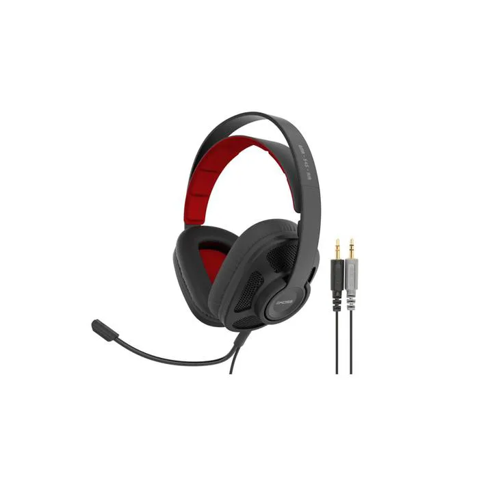 Наушники KOSS GMR-545-AIR, компьютерные, полноразмерные, микрофон, Jack 3.5, 2.4 м, черные