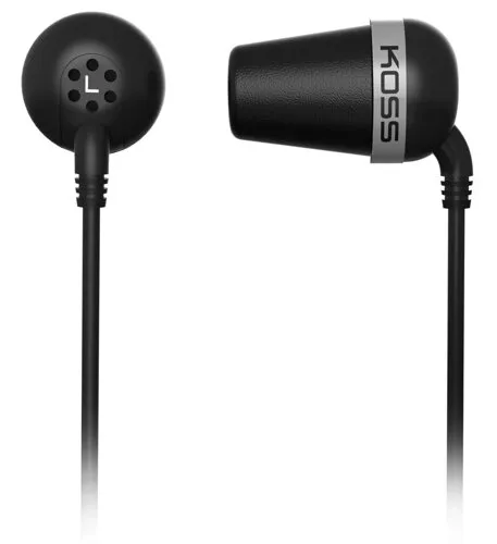 Koss Наушники вкладыши Koss The PLUG 1.2м черный проводные (в ушной раковине) наушники-0