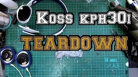 KOSS Kph30i Disassembly teardown guide [NAKED Reveal]